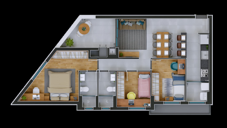 Imagem Apartamento com 2 Quartos à Venda, 56 m² em Tarumã - Curitiba Imagem Apartamento com 2 Quartos à Venda, 56 m² em Tarumã - Curitiba
