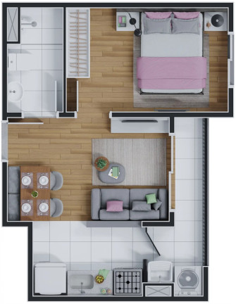 Imóvel com 1 Quarto à Venda, 29 m² em Jaguaribe - Osasco
