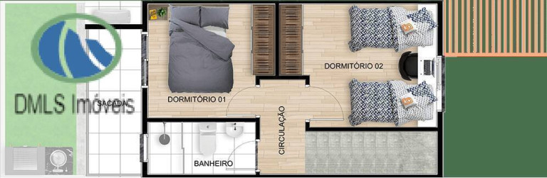 Imagem Casa com 2 Quartos à Venda, 60 m² em Centreville - Cotia Imagem Casa com 2 Quartos à Venda, 60 m² em Centreville - Cotia
