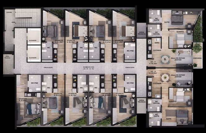Imagem Apartamento com 1 Quarto à Venda, 21 m² em Manaíra - João Pessoa Imagem Apartamento com 1 Quarto à Venda, 21 m² em Manaíra - João Pessoa