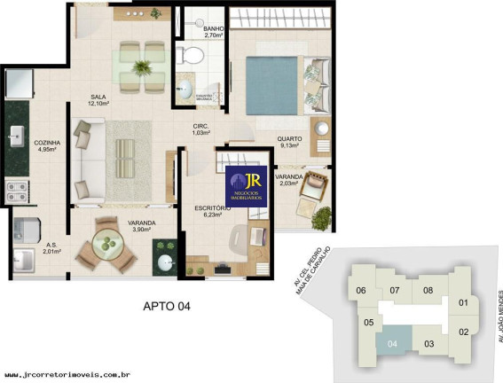 Imagem Apartamento com 2 Quartos à Venda, 58 m² em Praia De Itaparica - Vila Velha