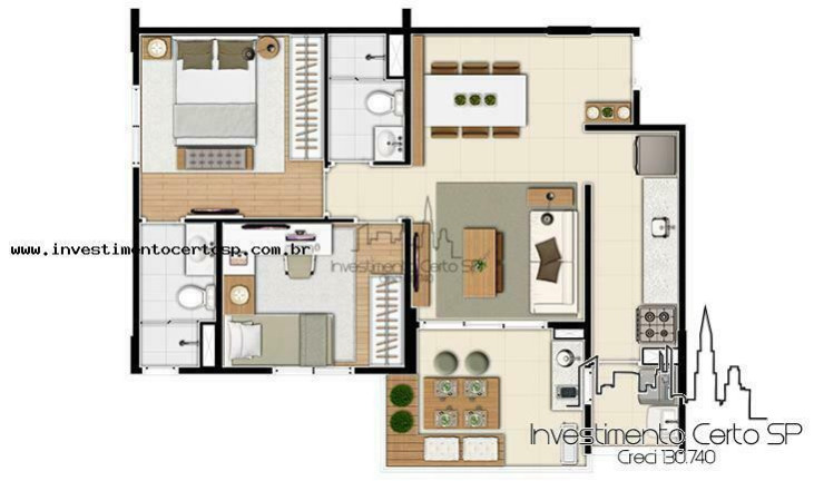 Imagem Apartamento com 2 Quartos à Venda, 65 m² em Vila Anglo Brasileira - São Paulo