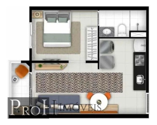 Imagem Apartamento com 1 Quarto à Venda, 32 m² em Centro - São Paulo