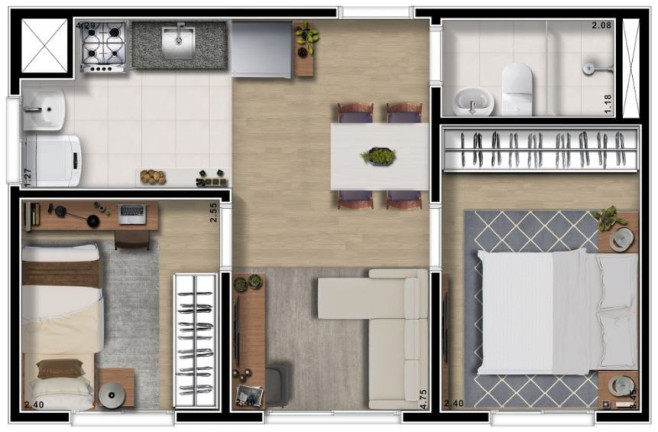Imagem Apartamento com 2 Quartos à Venda, 38 m² em Colônia (zona Leste) - São Paulo Imagem Apartamento com 2 Quartos à Venda, 38 m² em Colônia (zona Leste) - São Paulo