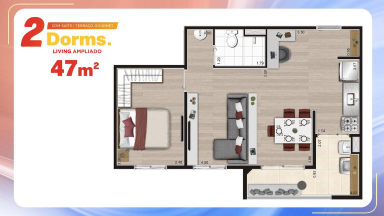 Imagem Apartamento com 2 Quartos à Venda, 47 m² em Vila Das Bandeiras - Guarulhos