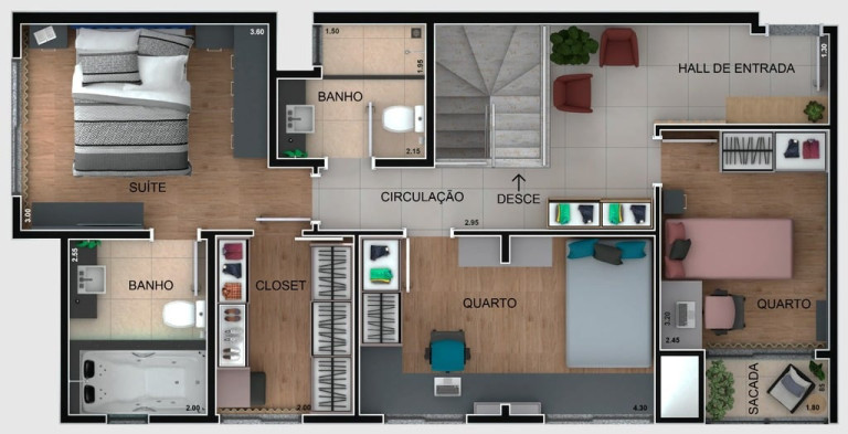 Imagem Cobertura com 3 Quartos à Venda, 120 m² em Novo Mundo - Curitiba