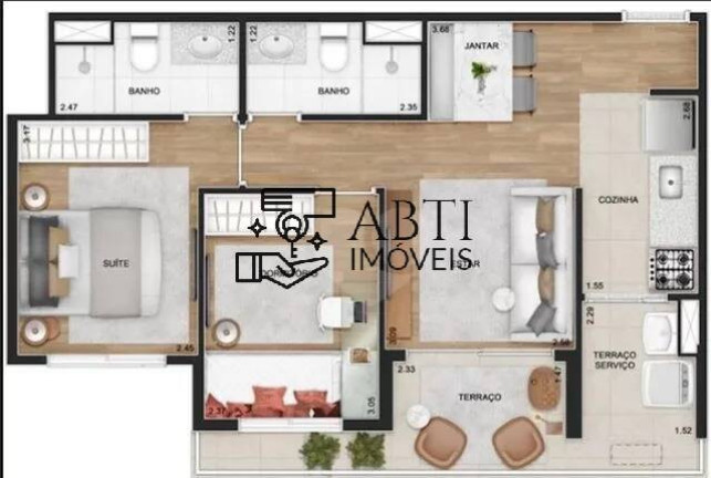 Imagem Apartamento com 2 Quartos à Venda, 55 m² em Vila Dom Pedro I - São Paulo Imagem Apartamento com 2 Quartos à Venda, 55 m² em Vila Dom Pedro I - São Paulo