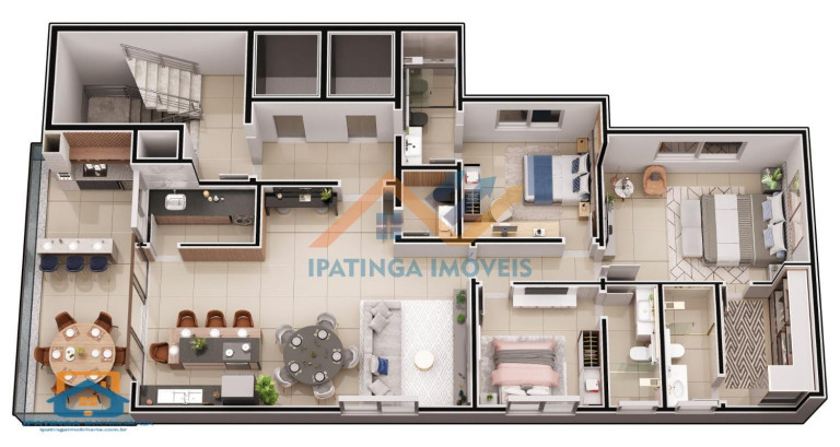 Imagem Apartamento com 3 Quartos à Venda, 150 m² em Cidade Nobre - Ipatinga Imagem Apartamento com 3 Quartos à Venda, 150 m² em Cidade Nobre - Ipatinga