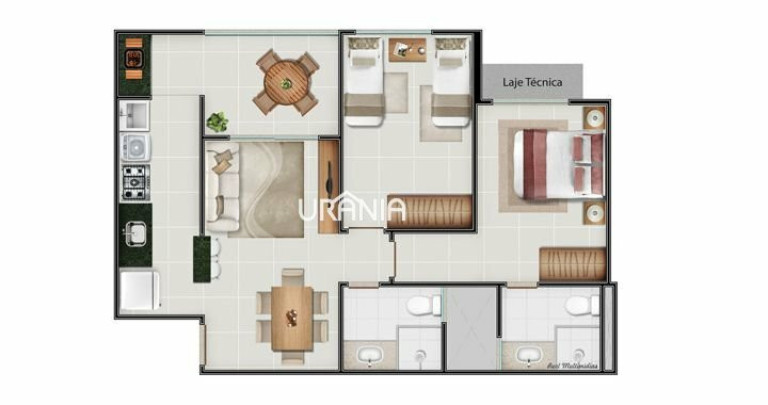Imagem Apartamento com 3 Quartos à Venda, 60 m² em Itaparica - Vila Velha