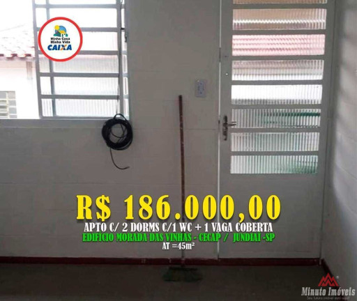 Apartamento com 2 Quartos à Venda, 45 m² em Morada Das Vinhas - Jundiaí