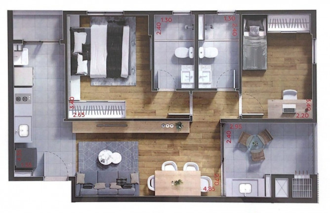 Imagem Imóvel com 2 Quartos à Venda, 92 m² em água Verde - Curitiba Imagem Imóvel com 2 Quartos à Venda, 92 m² em água Verde - Curitiba