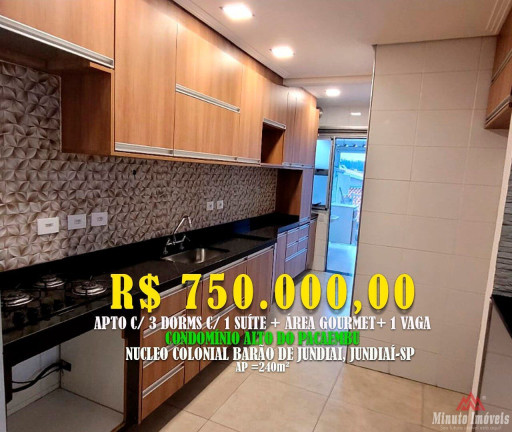 Foto do imóvel Apartamento com 3 Quartos à Venda, 70 m² em Jardim Tamoio - Jundiaí