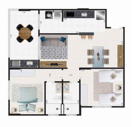Imagem Apartamento com 2 Quartos à Venda, 75 m² em Guilhermina - Praia Grande Imagem Apartamento com 2 Quartos à Venda, 75 m² em Guilhermina - Praia Grande