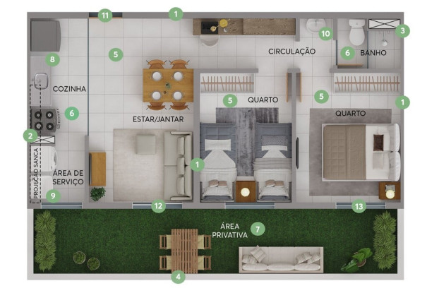 Imagem Imóvel com 2 Quartos à Venda, 42 m² em Monjolos - São Gonçalo