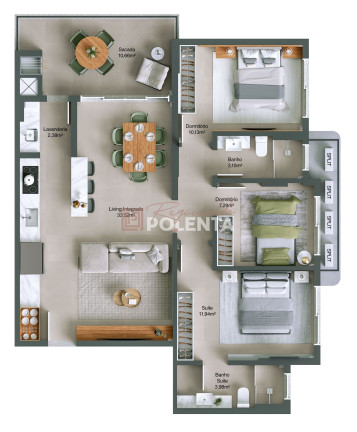 Imagem Apartamento com 3 Quartos à Venda, 101 m² em Centro - Balneário Rincão