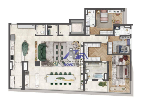 Imagem Apartamento com 4 Quartos à Venda, 199 m² em Brooklin - São Paulo Imagem Apartamento com 4 Quartos à Venda, 199 m² em Brooklin - São Paulo
