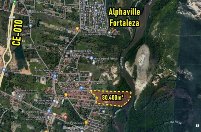 Imagem Terreno à Venda, 80.400 m² em Mangabeira - Eusébio Imagem Terreno à Venda, 80.400 m² em Mangabeira - Eusébio