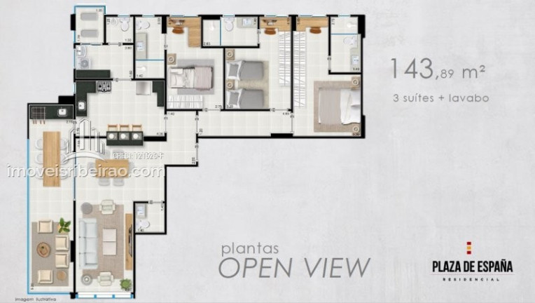 Imagem Apartamento com 3 Quartos à Venda, 144 m² em Nova Aliança - Ribeirão Preto Imagem Apartamento com 3 Quartos à Venda, 144 m² em Nova Aliança - Ribeirão Preto