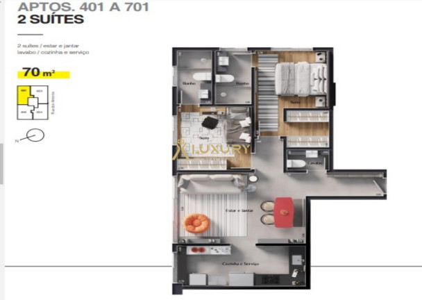 Imagem Imóvel com 2 Quartos à Venda, 56 m² em Lourdes - Belo Horizonte Imagem Imóvel com 2 Quartos à Venda, 56 m² em Lourdes - Belo Horizonte