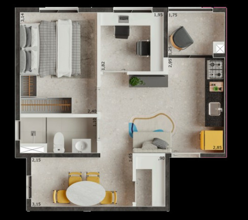 Imagem Apartamento com 2 Quartos à Venda, 35 m² em Conceição - São Paulo Imagem Apartamento com 2 Quartos à Venda, 35 m² em Conceição - São Paulo