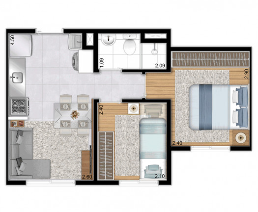 Imagem Apartamento com 2 Quartos à Venda, 32 m² em Brás - São Paulo