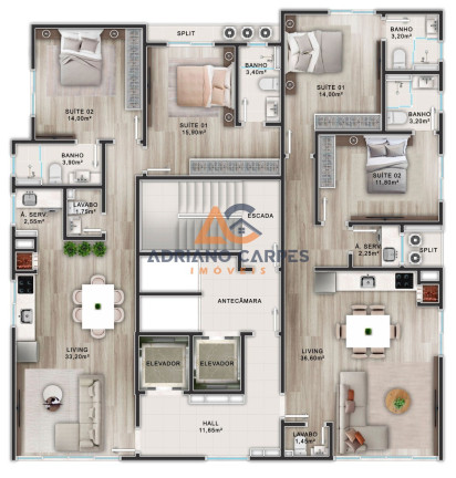 Imagem Imóvel com 2 Quartos à Venda, 84 m² em Centro - Balneário Piçarras Imagem Imóvel com 2 Quartos à Venda, 84 m² em Centro - Balneário Piçarras
