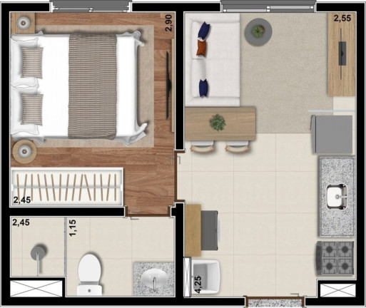 Imagem Apartamento com 1 Quarto à Venda, 24 m² em Jabaquara - São Paulo Imagem Apartamento com 1 Quarto à Venda, 24 m² em Jabaquara - São Paulo