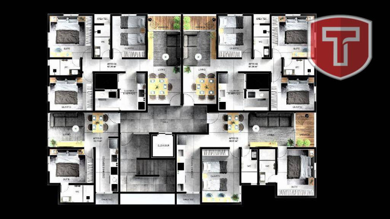 Imagem Apartamento com 1 Quarto à Venda, 69 m² em Bessa - João Pessoa Imagem Apartamento com 1 Quarto à Venda, 69 m² em Bessa - João Pessoa