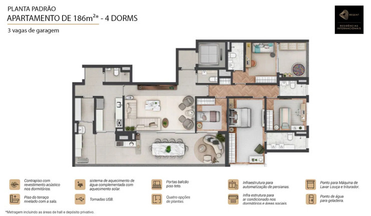 Imagem Apartamento com 3 Quartos à Venda, 186 m² em Parque Global - São Paulo Imagem Apartamento com 3 Quartos à Venda, 186 m² em Parque Global - São Paulo