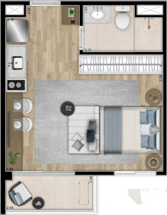 Imagem Apartamento com 1 Quarto à Venda, 40 m² em Pinheiros - São Paulo Imagem Apartamento com 1 Quarto à Venda, 40 m² em Pinheiros - São Paulo
