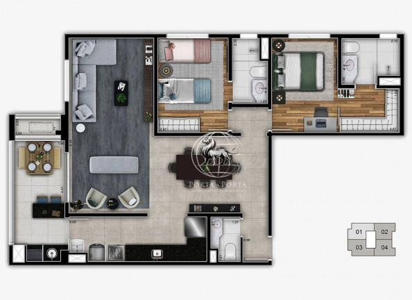 Apartamento com 3 Quartos à Venda, 92 m² em Centro - Itapetininga