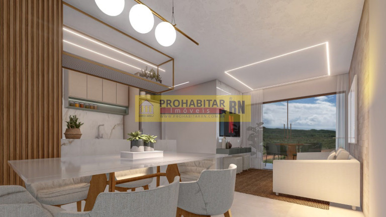 Imagem Casa de Condomínio com 3 Quartos à Venda, 110 m² em Capim Macio - Natal