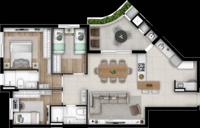 Imagem Apartamento com 3 Quartos à Venda, 147 m² em Cabral - Curitiba