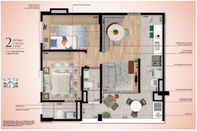Imagem Apartamento com 2 Quartos à Venda, 69 m² em Alvinópolis - Atibaia Imagem Apartamento com 2 Quartos à Venda, 69 m² em Alvinópolis - Atibaia