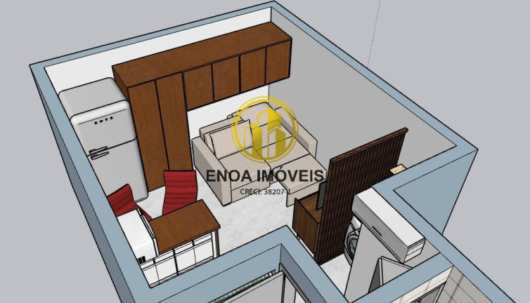 Imagem Apartamento com 1 Quarto à Venda, 19 m² em Centro - São Vicente Imagem Apartamento com 1 Quarto à Venda, 19 m² em Centro - São Vicente