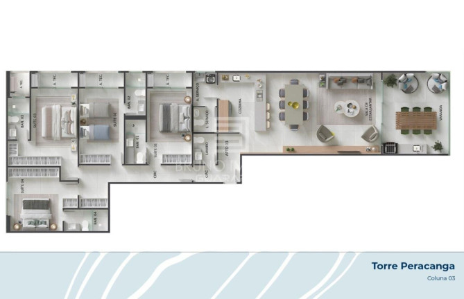 Imagem Apartamento com 2 Quartos à Venda, 107 m² em Enseada Azul - Guarapari Imagem Apartamento com 2 Quartos à Venda, 107 m² em Enseada Azul - Guarapari