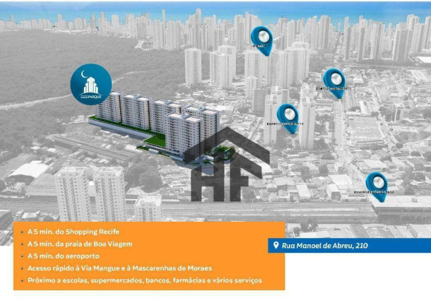 Imagem Apartamento com 2 Quartos à Venda, 53 m² em Imbiribeira - Recife
