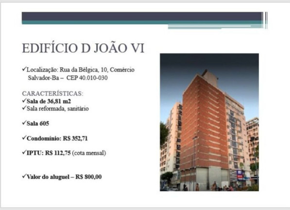 Imagem Imóvel Comercial para Alugar, 32 m² em Comércio - Salvador Imagem Imóvel Comercial para Alugar, 32 m² em Comércio - Salvador