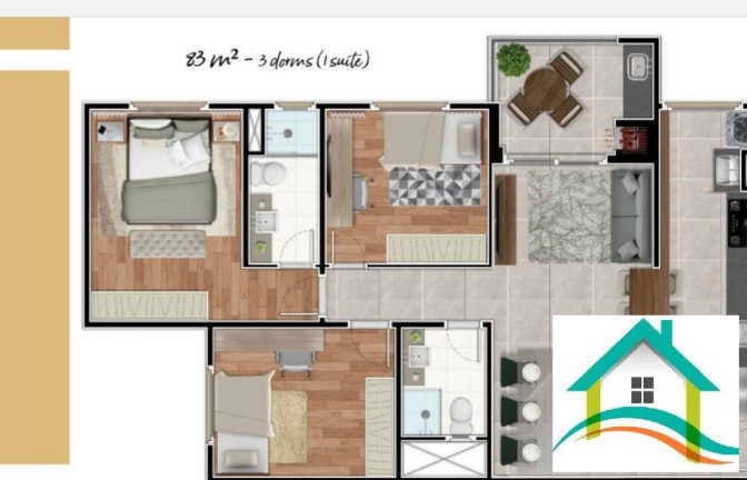 Imagem Apartamento com 3 Quartos à Venda, 83 m² em Casa Branca - Santo André Imagem Apartamento com 3 Quartos à Venda, 83 m² em Casa Branca - Santo André