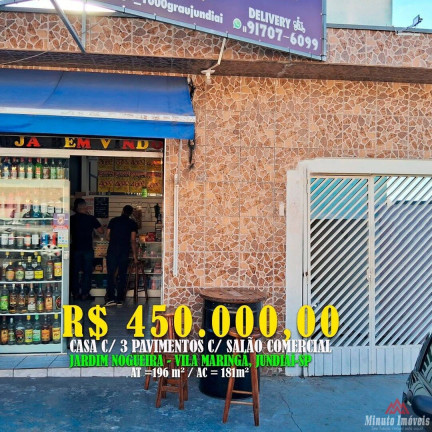 Imagem Casa com 1 Quarto à Venda, 181 m² em Jardim Nogueira - Jundiaí Imagem Casa com 1 Quarto à Venda, 181 m² em Jardim Nogueira - Jundiaí