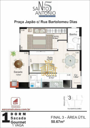 Imagem Apartamento com 1 Quarto à Venda, 51 m² em Aviação - Praia Grande Imagem Apartamento com 1 Quarto à Venda, 51 m² em Aviação - Praia Grande