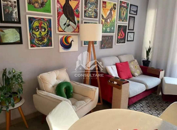 Imagem Apartamento com 1 Quarto à Venda, 68 m² em José Menino - Santos