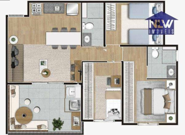Imagem Apartamento com 3 Quartos à Venda, 69 m² em Campo Belo - São Paulo Imagem Apartamento com 3 Quartos à Venda, 69 m² em Campo Belo - São Paulo
