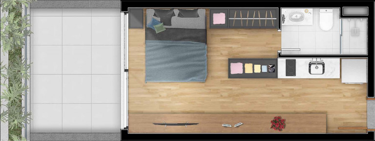 Imagem Apartamento com 1 Quarto à Venda, 39 m² em Petrópolis - Porto Alegre