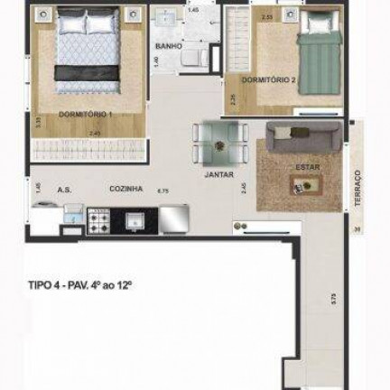 Imagem Apartamento com 1 Quarto à Venda,  em Santa Teresinha - São Paulo