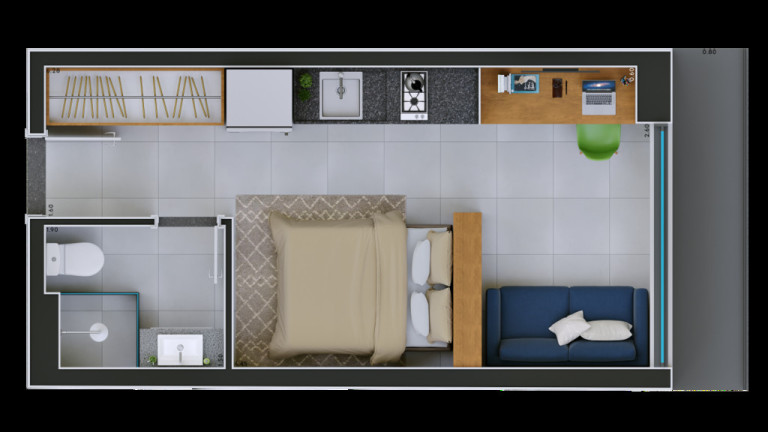 Imagem Apartamento com 2 Quartos à Venda, 56 m² em Tarumã - Curitiba Imagem Apartamento com 2 Quartos à Venda, 56 m² em Tarumã - Curitiba