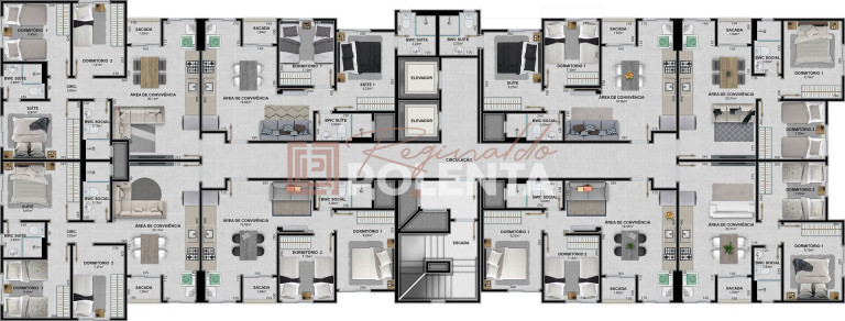 Imagem Apartamento com 2 Quartos à Venda, 46 m² em São Luís - Criciúma