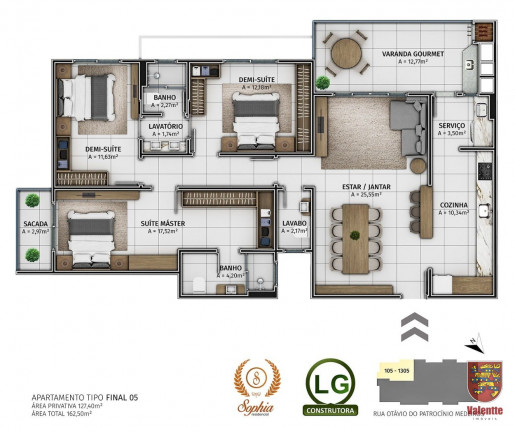 Imagem Apartamento com 3 Quartos à Venda, 162 m² em Floresta - São José Imagem Apartamento com 3 Quartos à Venda, 162 m² em Floresta - São José