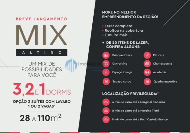 Imagem Apartamento com 1 Quarto à Venda, 28 m² em Presidente Altino - Osasco