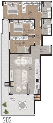 Imagem Apartamento com 3 Quartos à Venda, 134 m² em Centro - Carlos Barbosa Imagem Apartamento com 3 Quartos à Venda, 134 m² em Centro - Carlos Barbosa